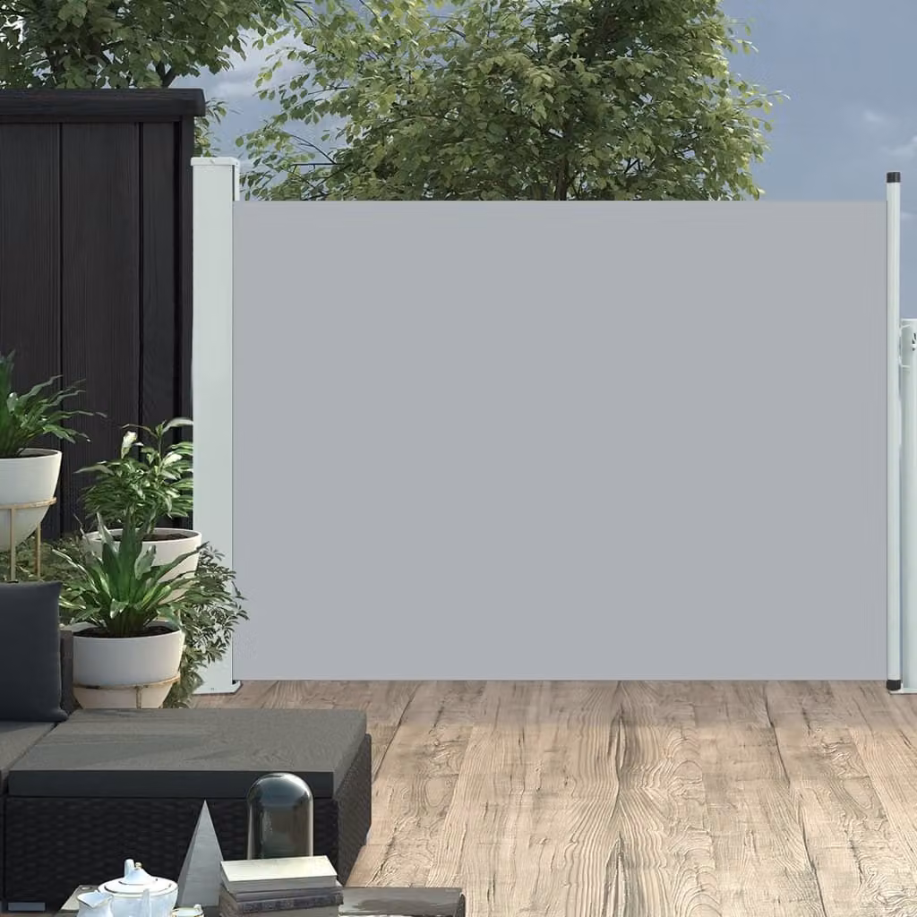 Maison Exclusive - Tenda da sole laterale estensibile, 117x514 cm, grigio