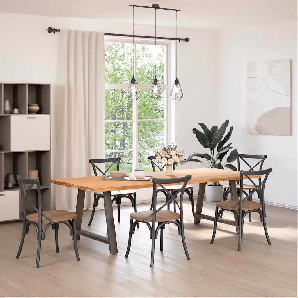 vidaXL Gambe per tavolo da pranzo a forma di A 2 pz 100x(72-73) cm