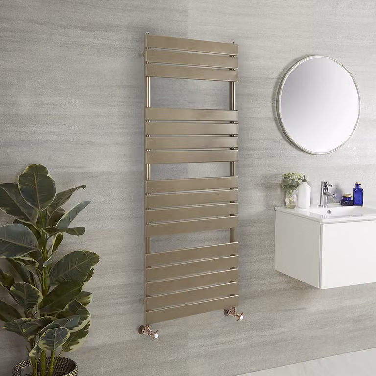 Scaldasalviette di Design - 1500mm x 450mm - Bronzo Metallizzato - Lustro