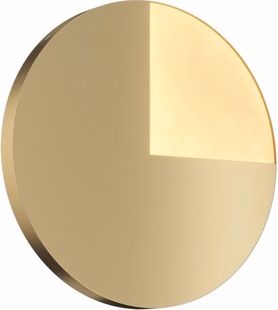 Applique Contemporanea Jupiter Alluminio Ottone 1 Luce 12W