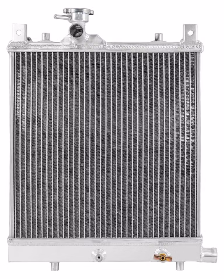 Radiatore in alluminio, accessorio di riscaldamento, dimensioni 495x396x117 mm, adatto per veicoli compatti