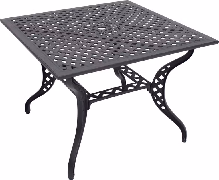 Tavolo quadrato - 100x100 cm - Alluminio fuso