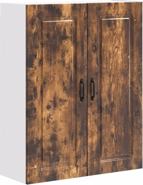 Armadio da cucina moderno con ampio spazio di archiviazione 80 x 31 x 100 cm in legno multistrato rovere fumo 02_0053828