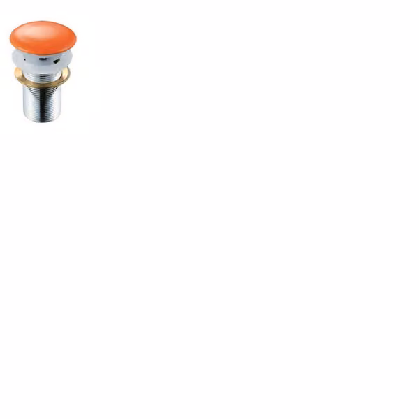 Piletta lavabo click-clack con troppopieno FANCY2 Arancio