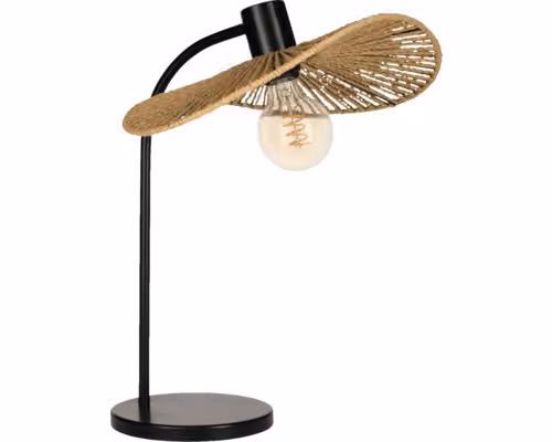Lampada da tavolo Eglo 31965 SIRUELA E27 42 W nero/marrone