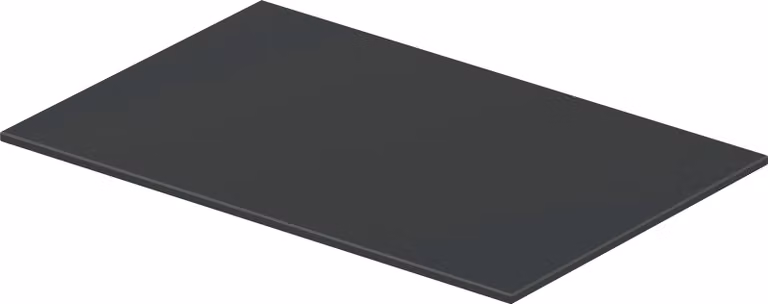 Duravit DuraSquare verre 47x38cm, pour consoles métalliques 003115/ 003116, 0099698700, 0099698700