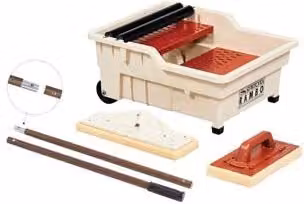 Kit Vaschetta di Lavaggio Rambo in Alluminio con Griglia Magnetica, 2 Rulli e 2 Frattoni, Capacità 40 l