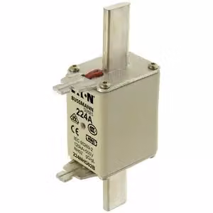 Inserto fusibile Eaton, bassa tensione, 224 A, CA 500 V, 120 kA, NH02, gL/gG, IEC, doppio indicatore di stato, linguetta di presa sotto tensione 224NHG02B