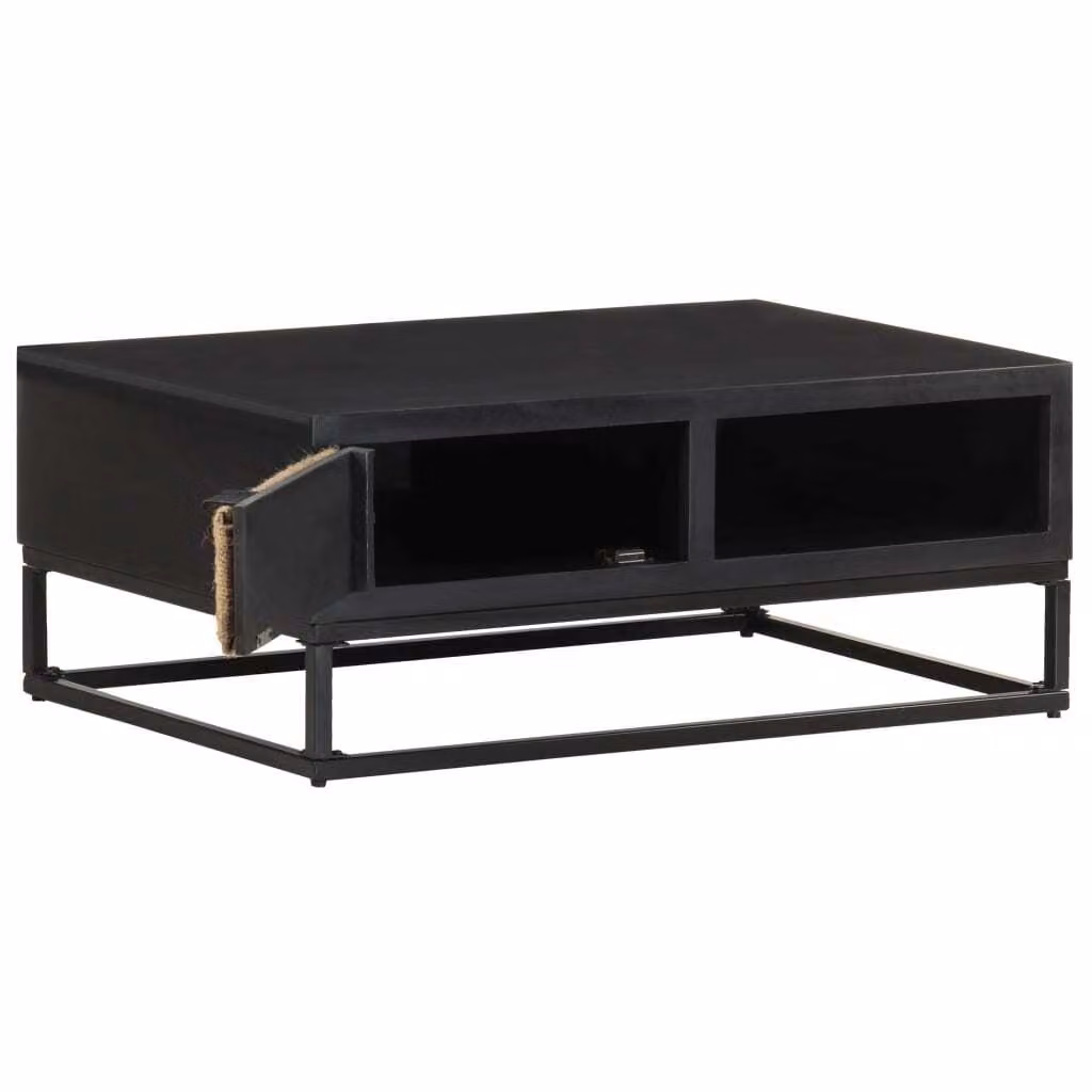 vidaXL Tavolino 90x60x35 cm Legno massiccio di mango - Tavolino - Tavolini - Tavolino di legno - Tavolini di legno