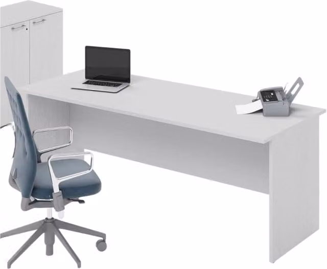 Scrivania da ufficio colore Bianco H74x200x80cm