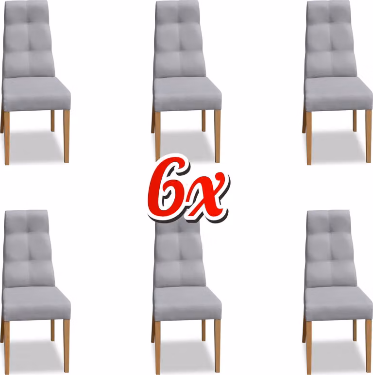 Esszimmer Stuhl Garnitur Sessel Polster Design 6x Stühle Gruppe Set Lehnstuhl