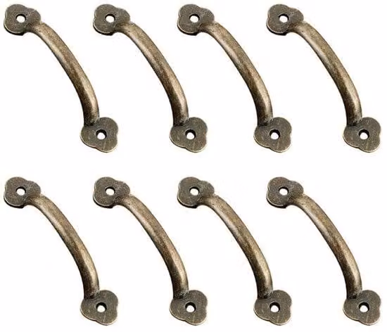 Set di 8 maniglie rustiche per porte e mobili, ideali per la cucina e le porte interne