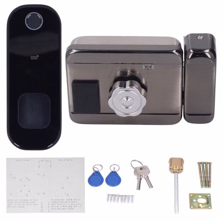 Serratura intelligente, Wi-Fi, telecomando elettronico digitale, scheda con impronta digitale, password, sistema di sicurezza domestica per Tuya