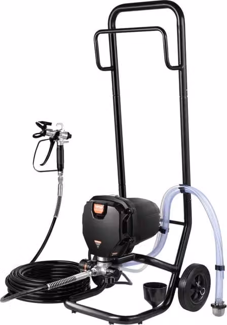 Spruzzatore di Vernice Airless Elettrico 750W 3000 PSI con Carrello RP8626 Plus per Mobili Pareti Fai da Te Tubo 7,6m