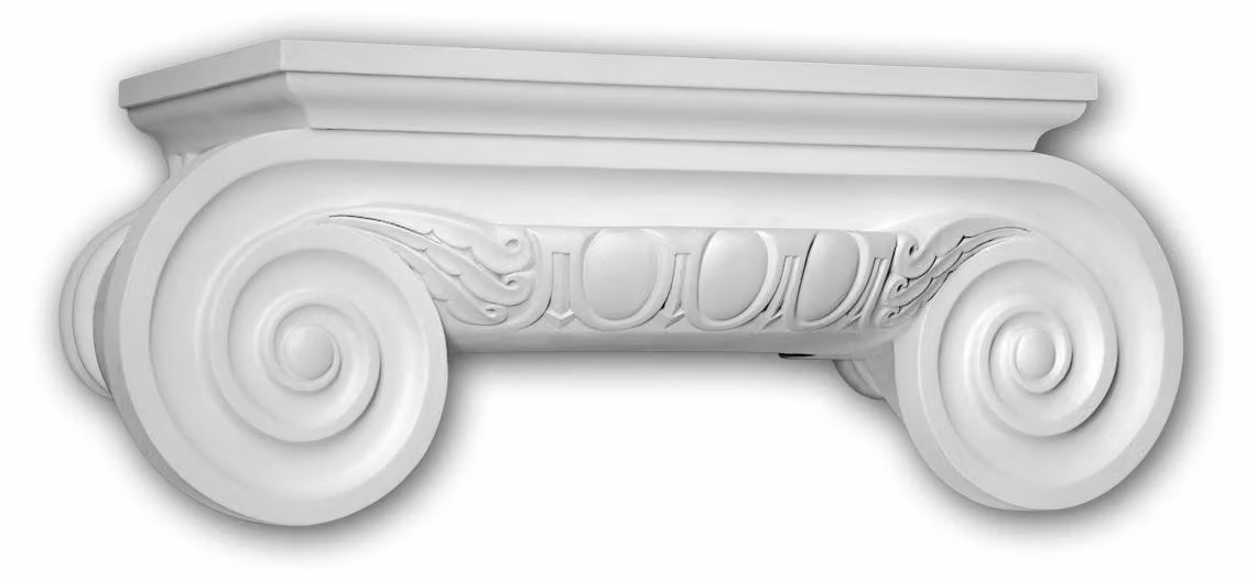 Testa di mezza colonna Profhome 415201 Facciata decorativa in stile ionico