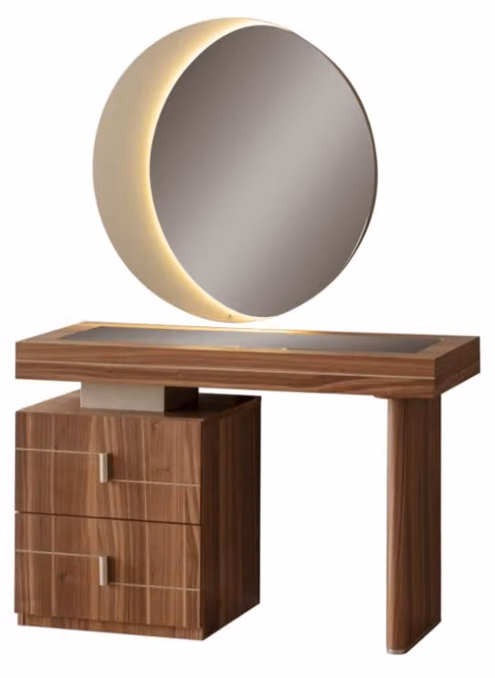 Set per camera da letto: tavolo da trucco con specchio, design da tavolo da trucco, tavolo da toeletta