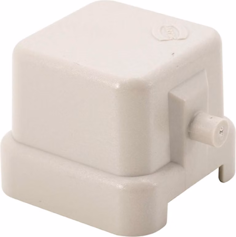 Cappuccio protettivo HARTING 3A in plastica per 1 staffa nella parte inferiore senza dispositivo anti-perdita con inserto a perno montato - 1 pezzo