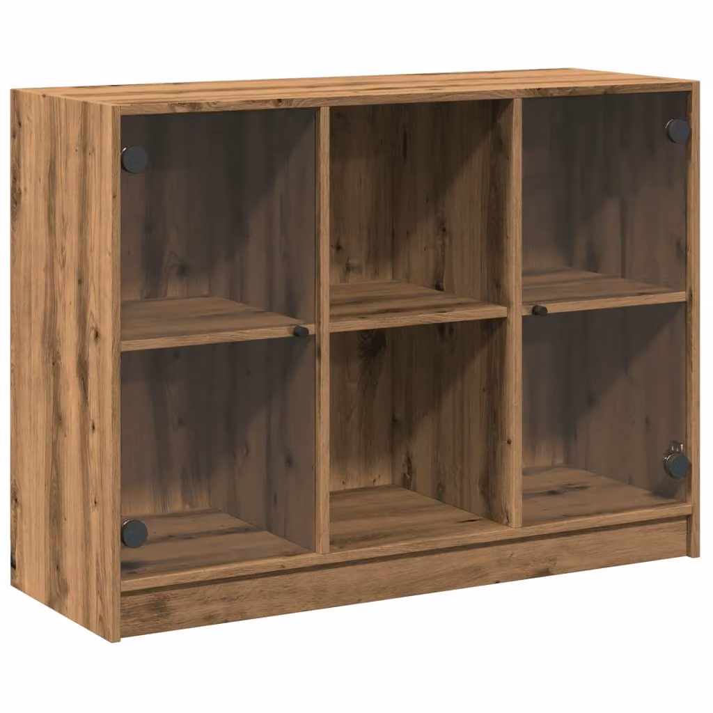 Credenza Rovere Artigianale 102x37x75,5 cm in Legno Multistrato