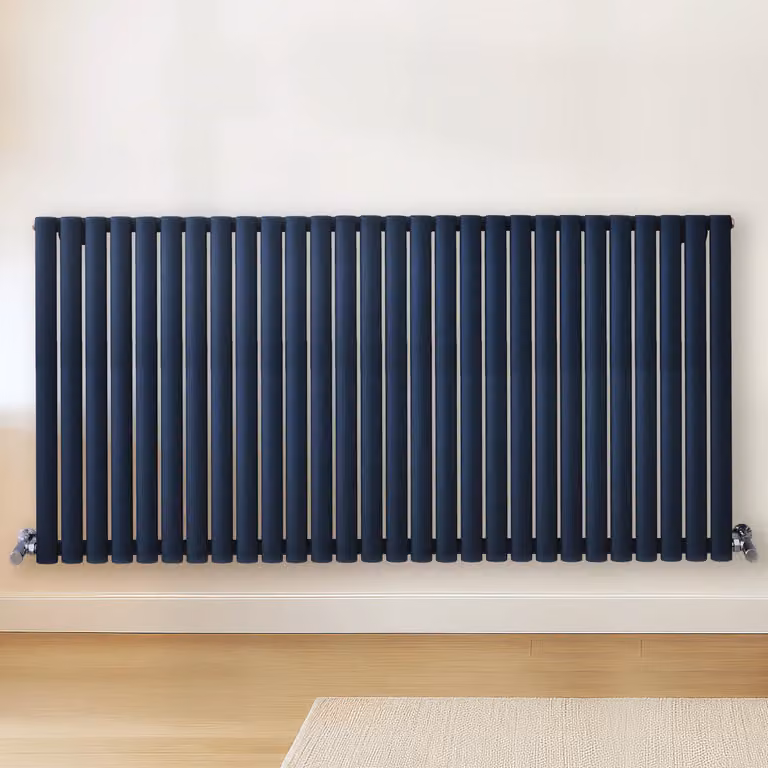 Radiatore di Design Orizzontale Blu (Regal Blu) - 800mm x 1652mm - Pannello Doppio  - Revive