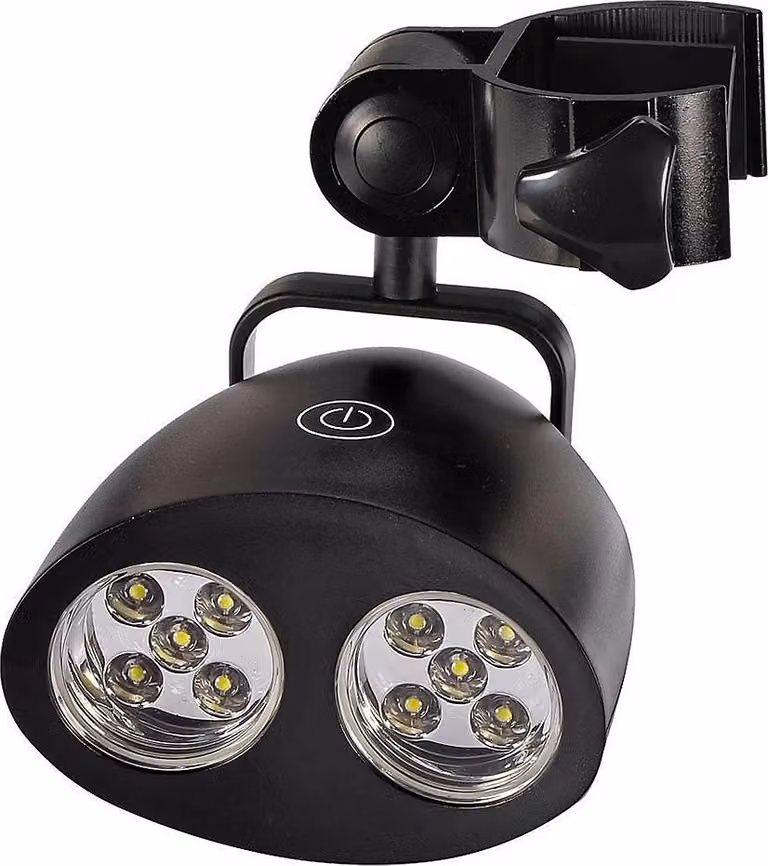 10 LED Grilli, illuminazione per tende DC4.5V, luce da campeggio all'aperto (senza batterie)