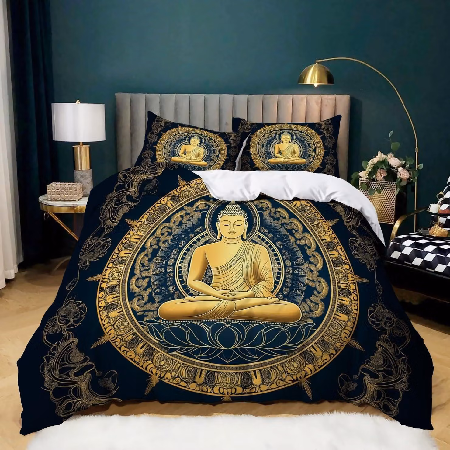 Set di lenzuola vintage con motivo mandala