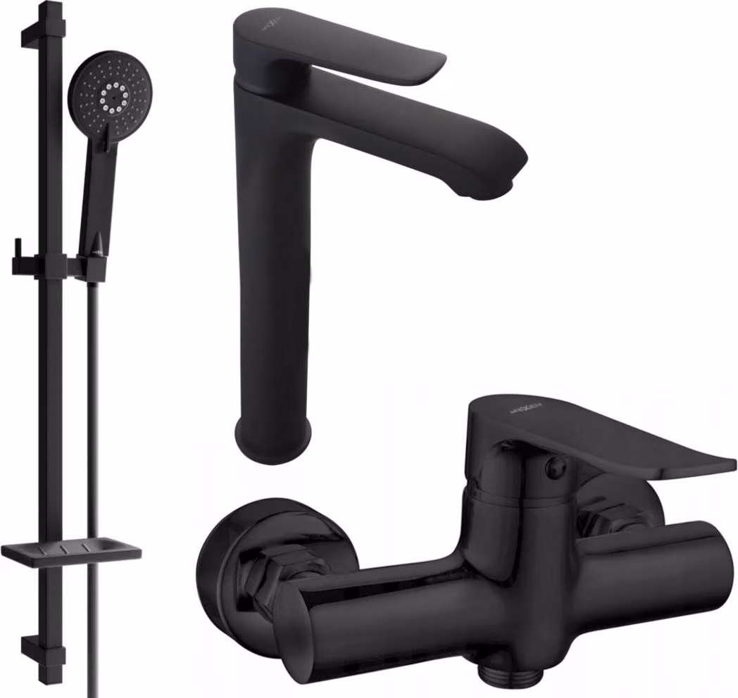 Mexen Pecos DQ40 set doccia, nero - 72714DQ40-70