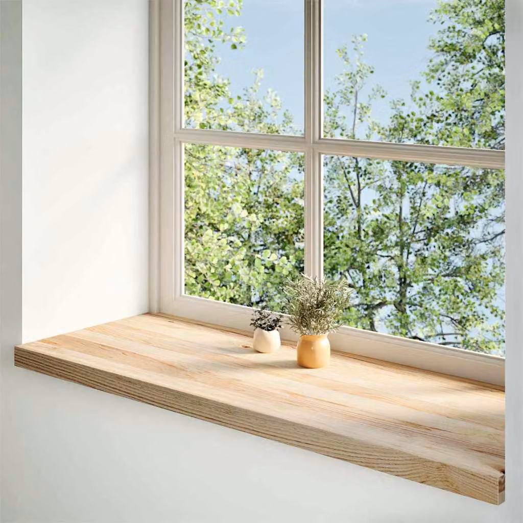 vidaXL Davanzali 2 pz Non Trattati 100x40x2cm Legno Massello di Rovere
