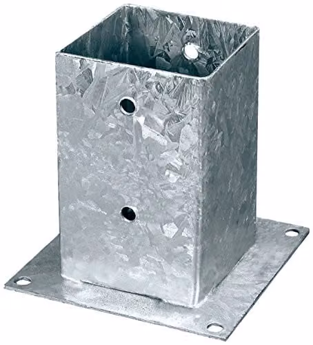 Ancoraggio d'appoggio per travi 121 x 121 x 150 x 180 mm.