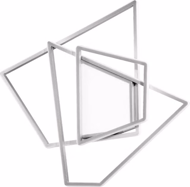 Plafoniera e Applique LED Ondaluce Galaxy, design moderno, dimmabile, disponibile in argento, oro/ottone o bianco