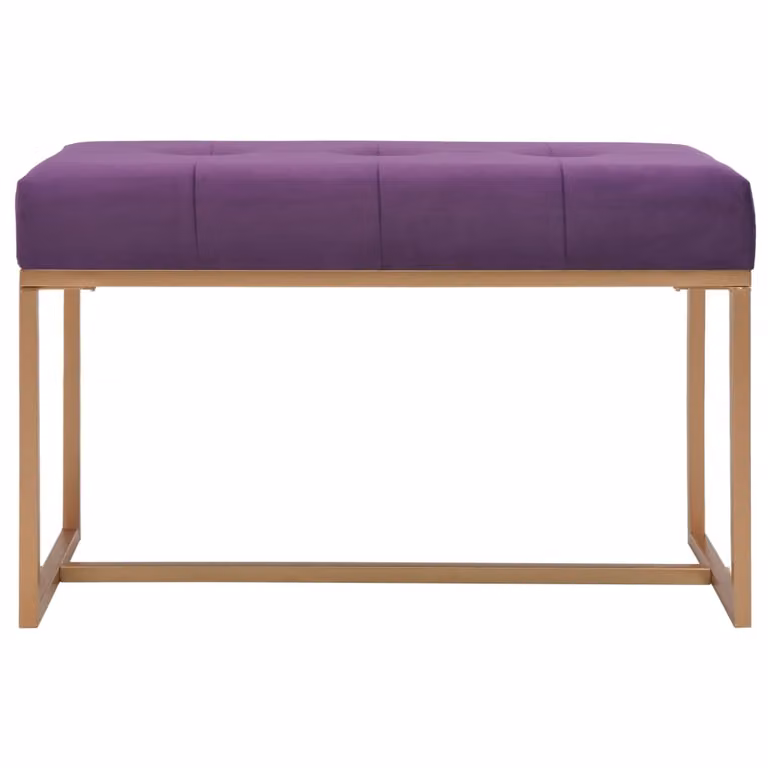Panca 80 cm in Velluto Viola