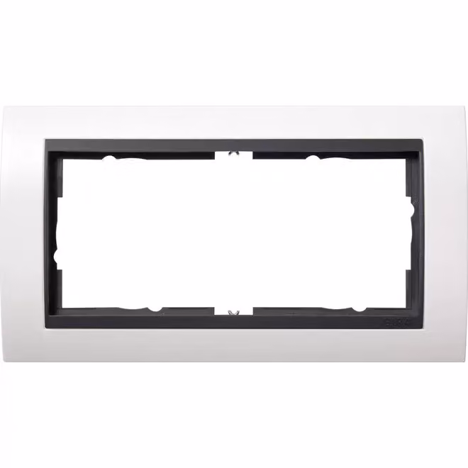 Gira 1002808 Cornice di copertura a 2 fori senza MS per antracite Gira Event bianco puro