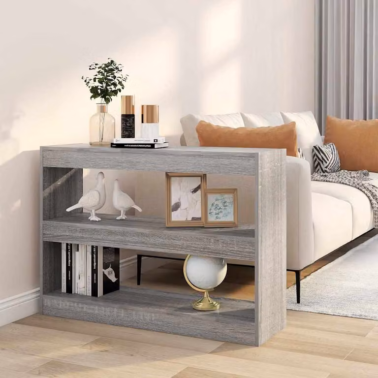 Libreria/Divisorio vidaXL Grigio Sonoma L: 100 cm, P: 30 cm, H: 72 cm