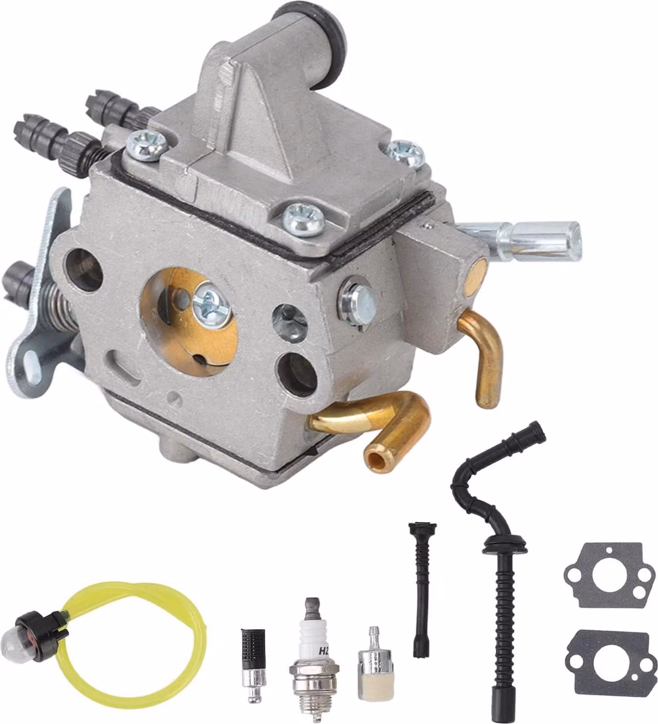 Carburatore per motosega in metallo Carburatore di ricambio di facile installazione per motoseghe MS192T MS192TC - Potenziamento della potenza