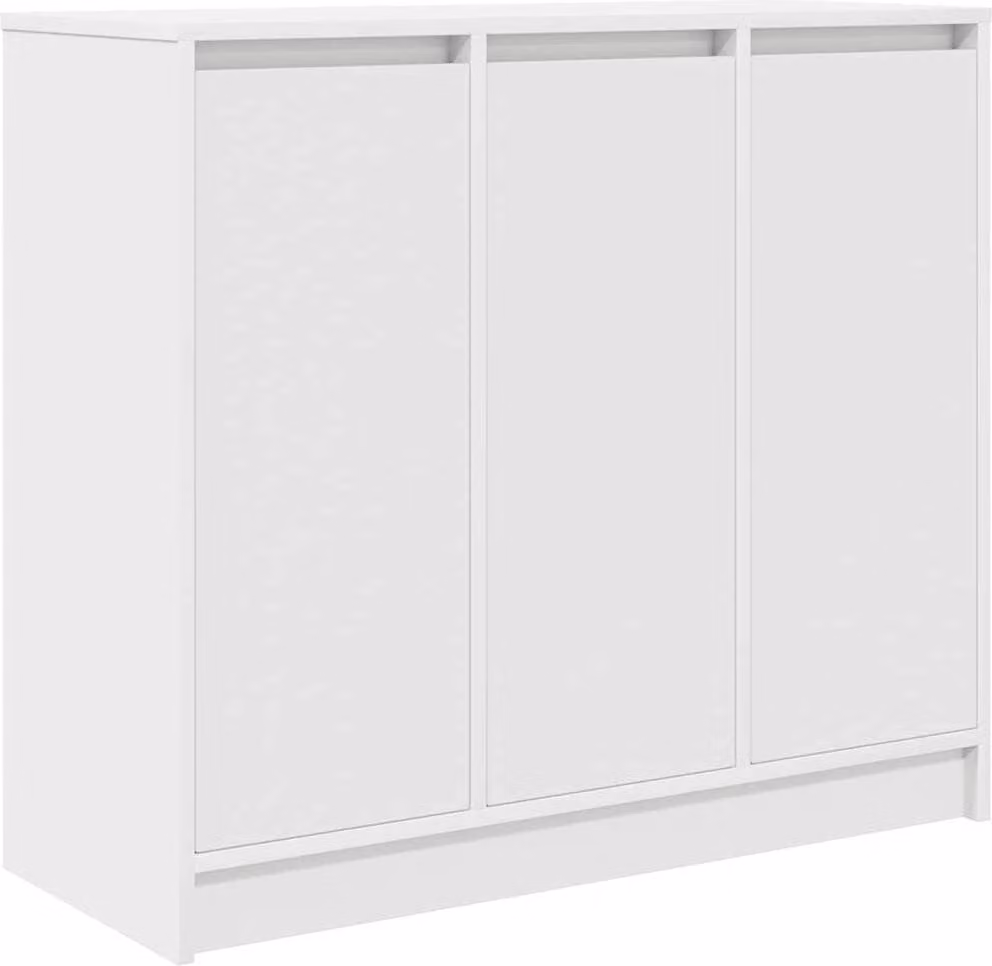 Credenza Bianca 85x34x76 cm in Legno Multistrato