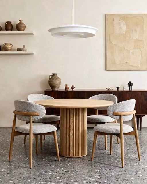 Sedia in Legno Daphne, Colore Noce/Argilla