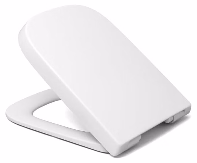 Sedile per WC Sturotec 2110 con sistema di abbassamento automatico, compatibile con i modelli Geberit Renova Plan e Smyle Square