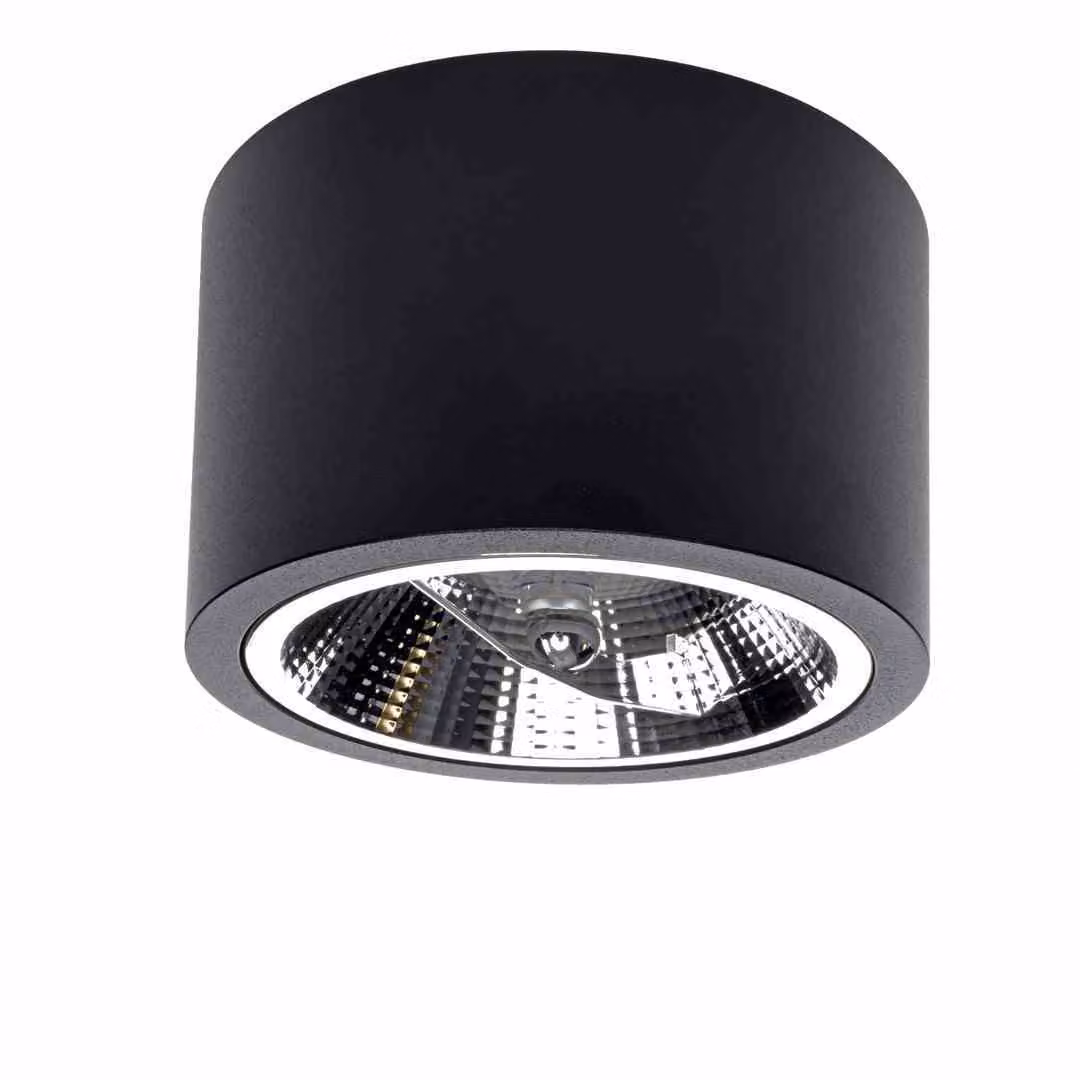 Faretto spot REDONDO nero 1xES111x35W in alluminio, dimensioni: 10x12x12 cm, IP20 Milagro