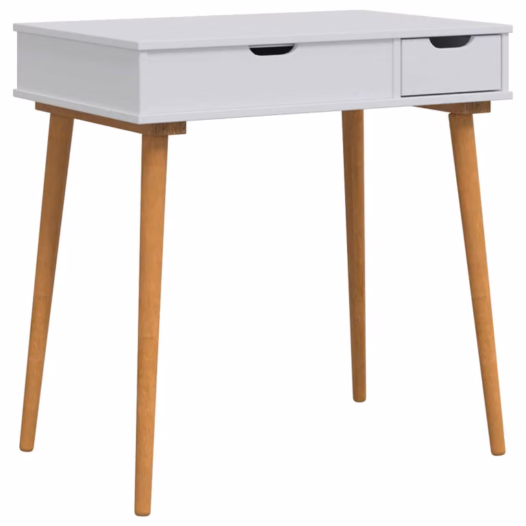 vidaxl Comodino FAUSKE, bianco, 76 x 50 x 78 cm