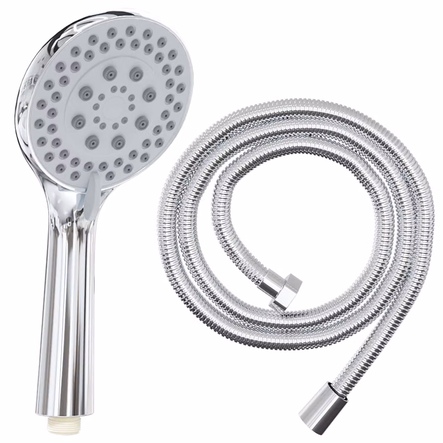 Set di doccia con soffione Cromato 150 cm Acciaio Inox