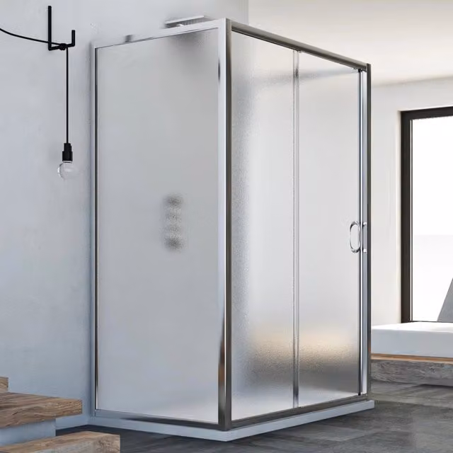 Box Doccia 3 lati 75x150x75 CM H185 stampato C mod. Replay Trio 1 Anta