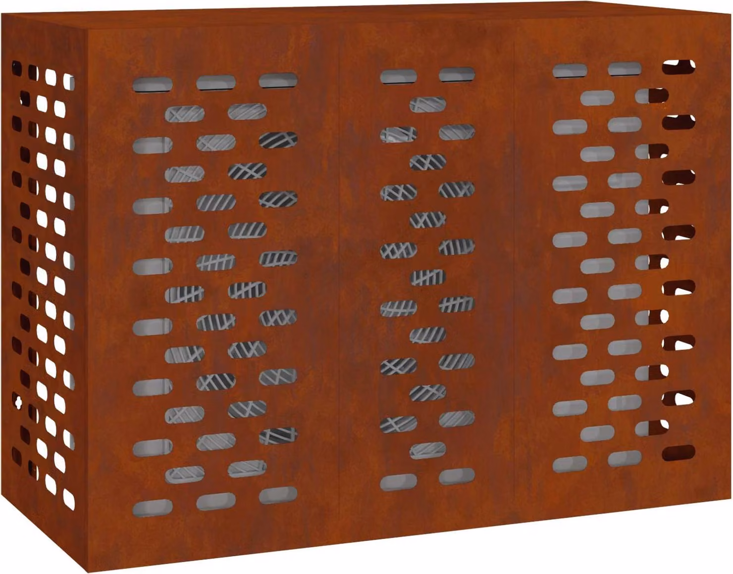 Copertura per condizionatore d'aria Ruggine 110 x 50 x 80 cm