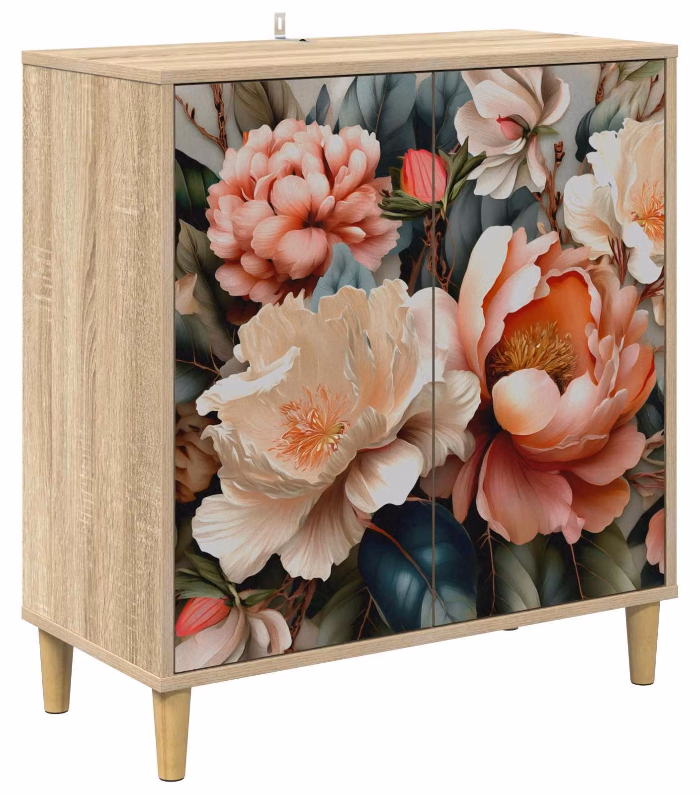 Mobile buffet BORNE Sonoma, dimensioni 69 x 33 x 75 cm, realizzato in legno ingegnerizzato