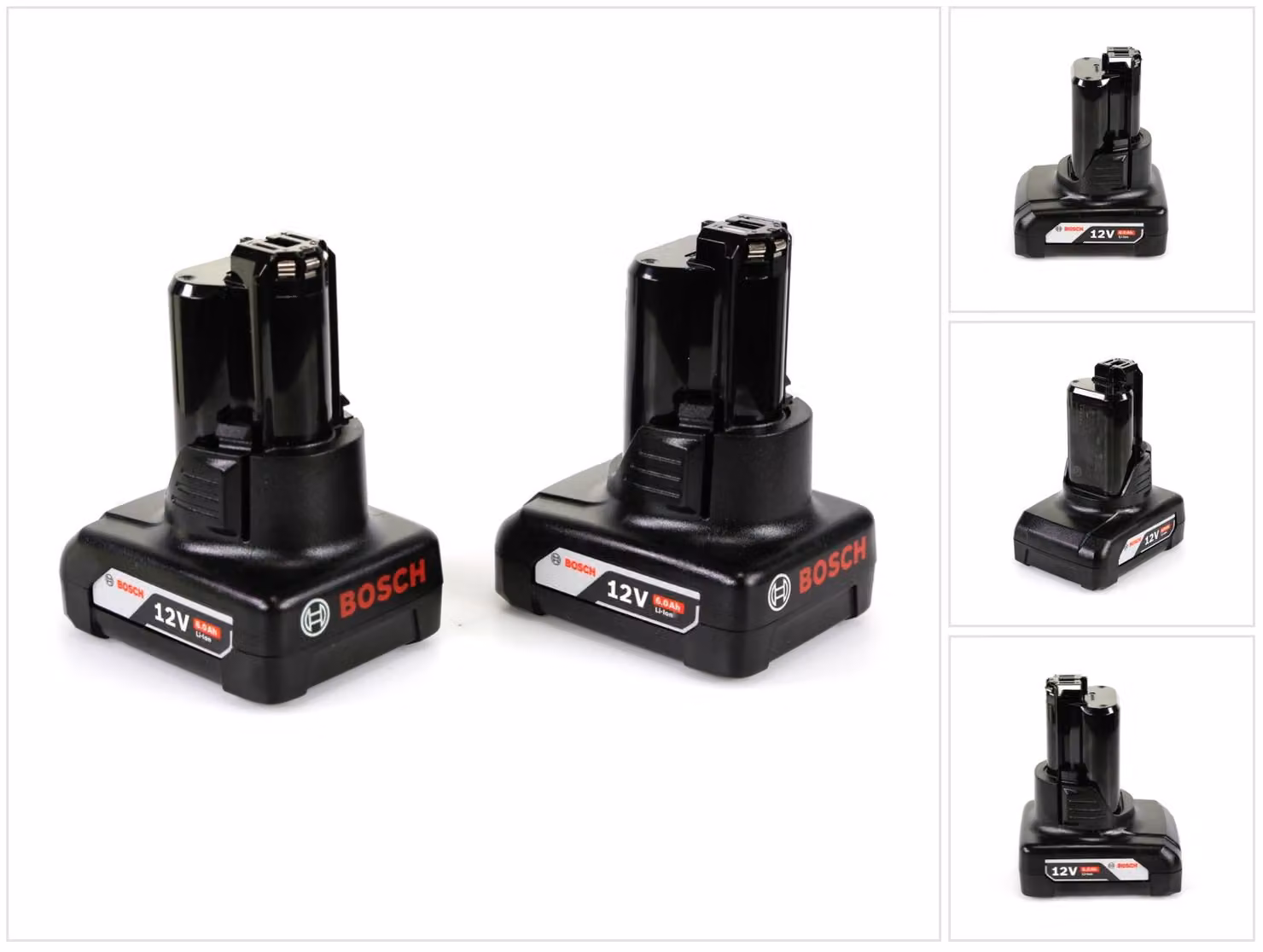 Bosch Set con 2x Batterie ad innesto al litio GBA 12 V 6,0 Ah / 6000 mAh ( 1600A00X7M )