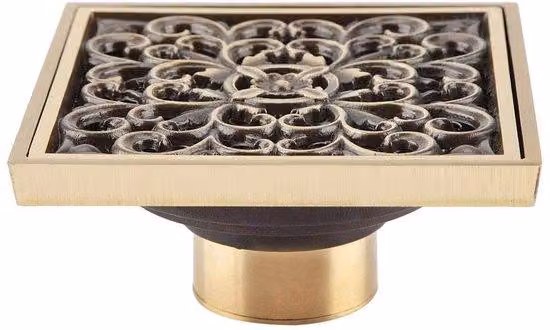 Supporto per doccetta in ottone antico, 10 cm - Accessorio per il bagno - Alta qualità - Filtro per l'acqua