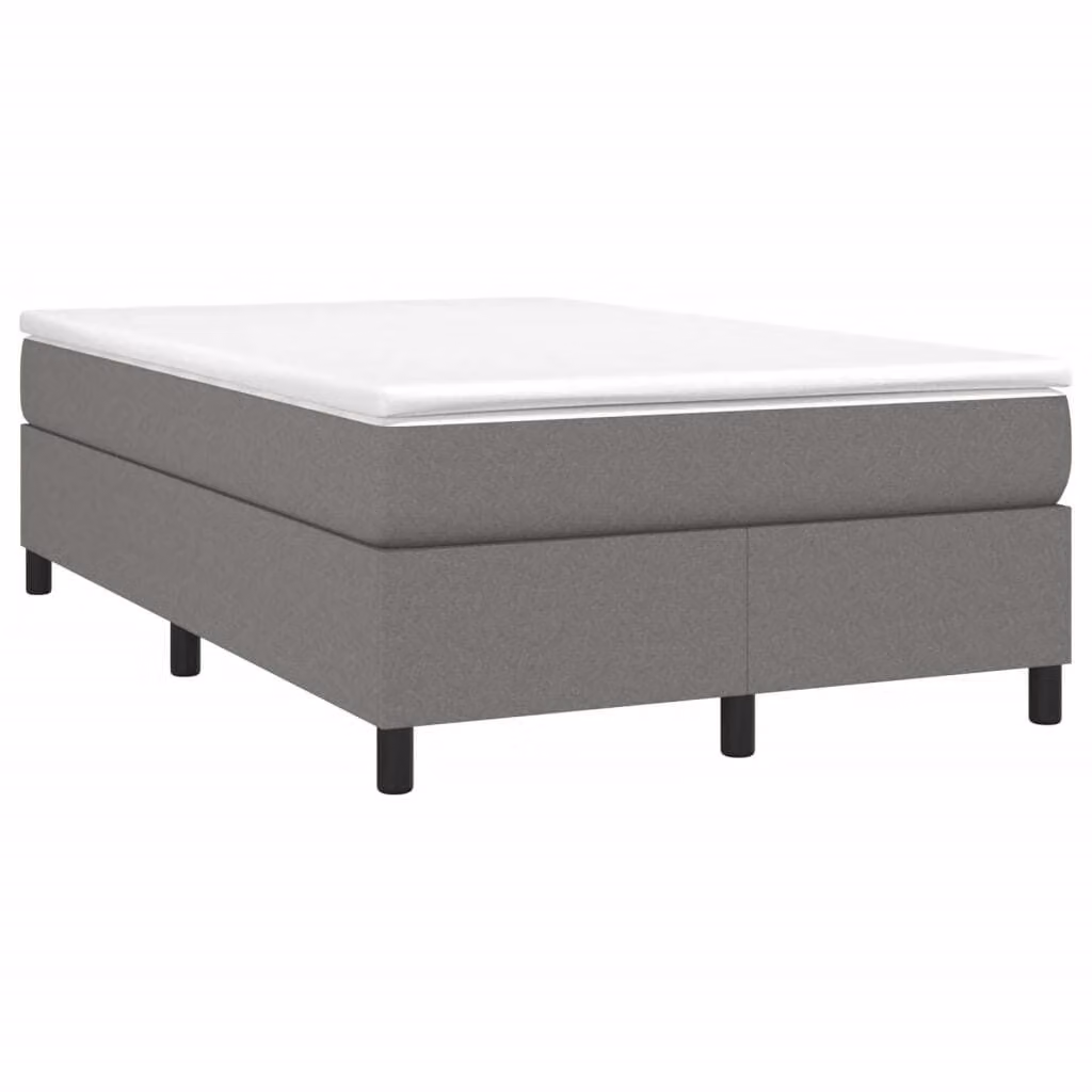 Maison Exclusive - Giroletto a Molle con Materasso Grigio Scuro 120x190cm Tessuto