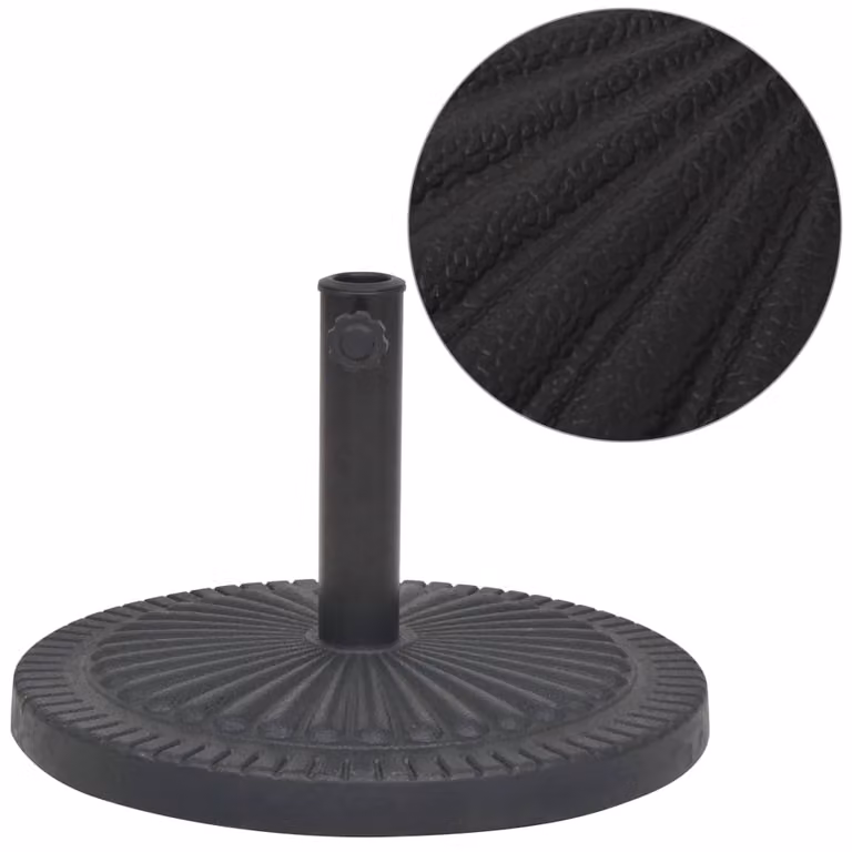 Maison Exclusive - Portaombrelli in resina, forma rotonda, colore nero, 14 kg