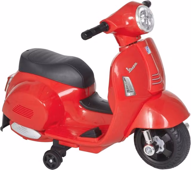 Moto Elettrica Vespa Xylo per Bambini 18-36 Mesi 6V Rosso con Faro e Clacson L/P/H: 66,5 x 38 x 52 cm – 1