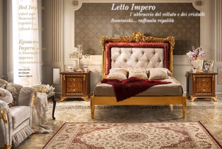 Doppelbett Bett Luxus Betten Holz Bettgestelle Bettrahmen Braun Design Klassisch
