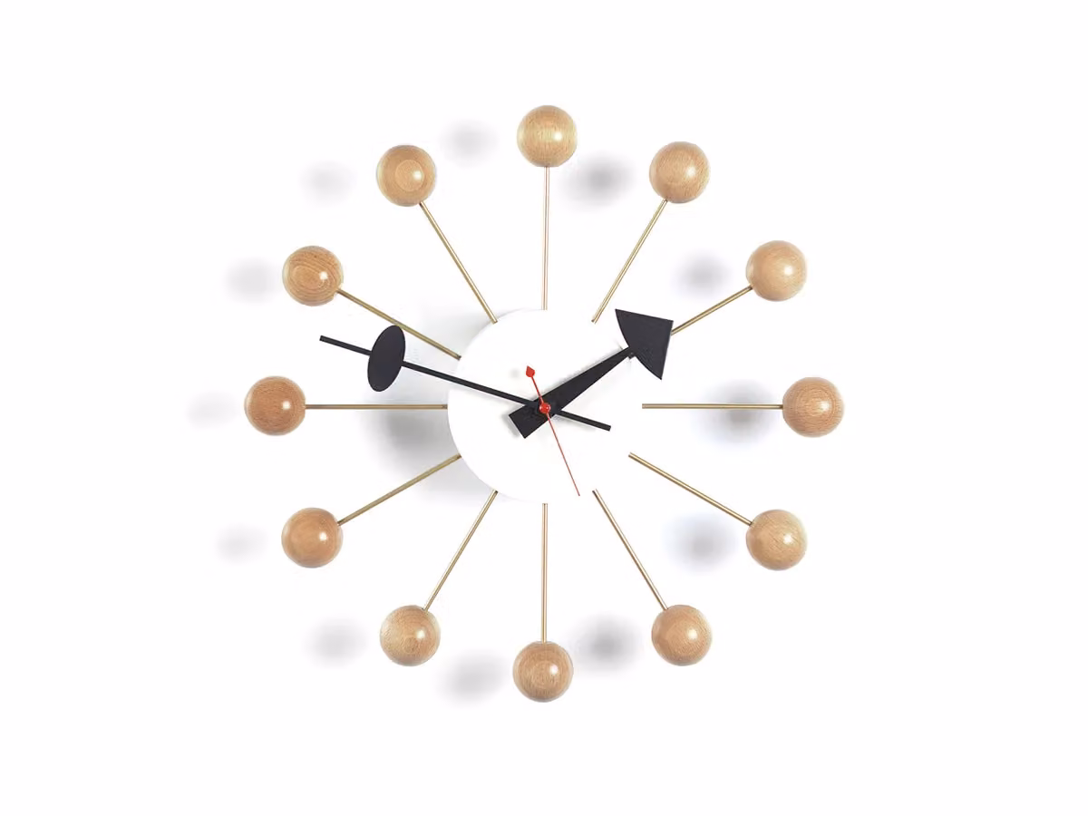 Ball Orologio da Parete - Faggio