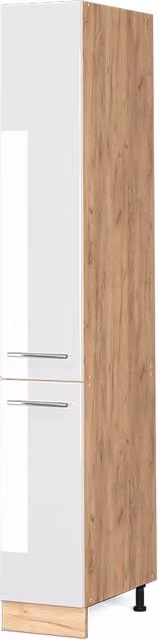 Armadio da farmacia Fame-Line Bianco lucido/Rovere dorato 30 cm Vicco